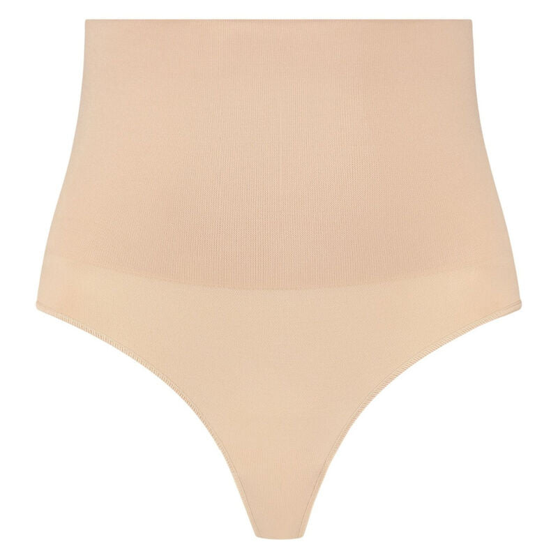 BYE-BRA - FAJA SENZA CUCITURE STILE PERIZOMA BEIGE MISURARE M