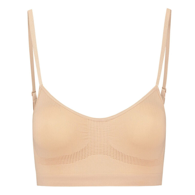 BYE-BRA - MEDIUM CONTROL REGGISENO SENZA CUCITURE BEIGE MISURARE XL
