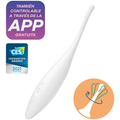 SATISFYER - VIBRATORE TWIRLING JOY CLIT TIP BIANCO