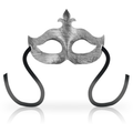 OHMAMA - MASCHERE MASCHERA FIORE DE LIS ARGENTO