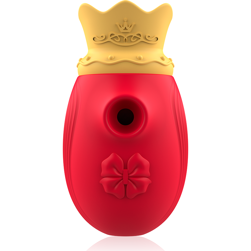 INTENSE - STIMOLATORE CLITORIDEO 10 MODALITÀ DI ASPIRAZIONE E LECCATURA - ROSSO