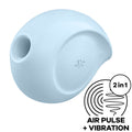 SATISFYER - STIMOLATORE E VIBRATORE A IMPULSI D'ARIA SUGAR RUSH BLU