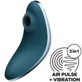 SATISFYER - VULVA LOVER 1 STIMOLATORE E VIBRATORE A IMPULSI D'ARIA BLU