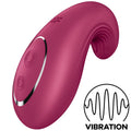 SATISFYER - VIBRATORE DA APPOGGIO DIPPING DELIGHT ROSSO