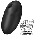 SATISFYER - STIMOLATORE E VIBRATORE VULVA LOVER 3 NERO