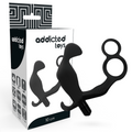 ADDICTED TOYS - PLUG ANALE CON DOPPIO ANELLO PER PENE E TESTICOLI NERI