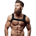 FETISH SUBMISSIVE ATTITUDE - IMBRACATURA PER IL PETTO IN NEOPRENE PER UOMINI TAGLIA L