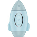 SATISFYER - MISSION CONTROL VIBRATORE PICCOLO BLU A DOPPIO IMPULSO