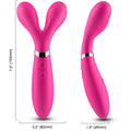 ARMONY - MASSAGGIATORE E VIBRATORE A Y-WAND DOPPIA TESTA FUCSIA