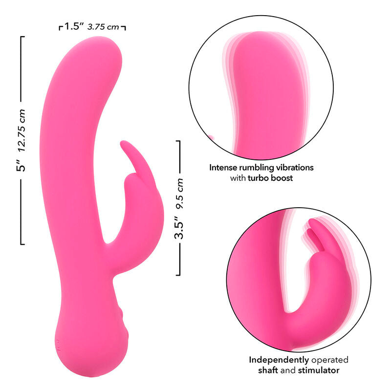 CALEXOTICS - FIRST TIME VIBRATORE CONIGLIO RICARICABILE ROSA