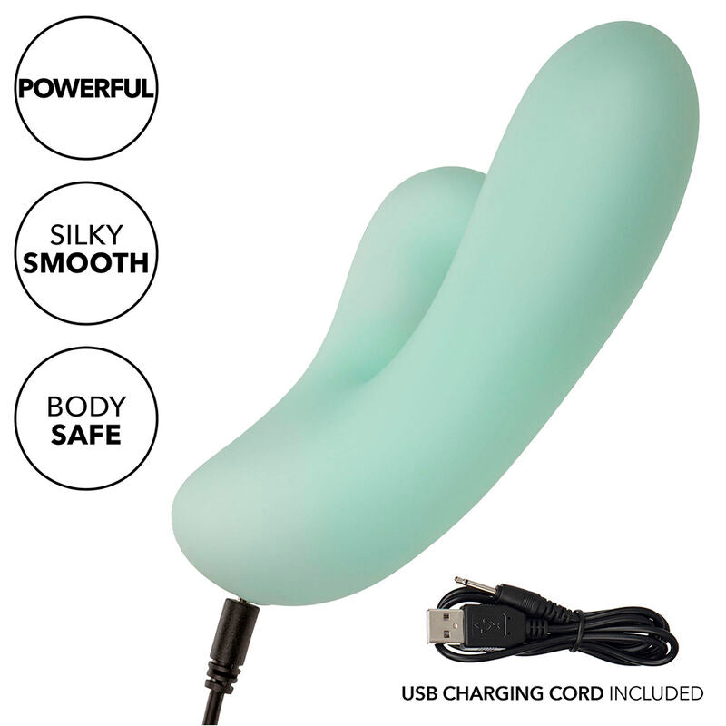 CALEXOTICS - PACIFICA FIJI VIBRATORE E STIMOLATORE PUNTO G 10 VIBRAZIONI AQUA