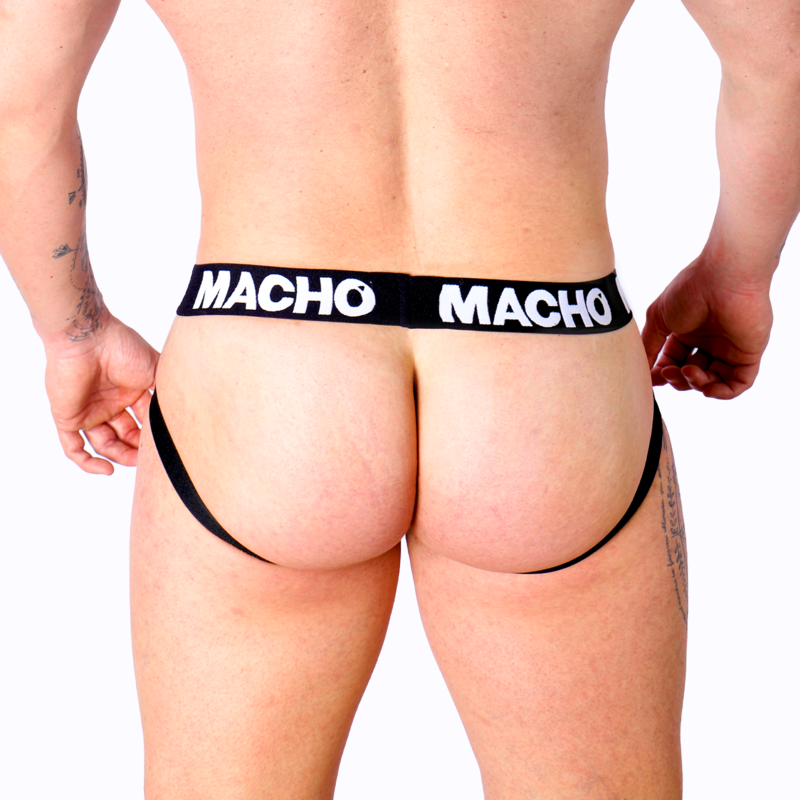 MACHO - MX27GR JOCK IN PELLE GRIGIO BEIGE M