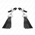 KINK - MORSETTI PER CAPEZZOLI IN SIMILPELLE CON NAPPINE 6 CM