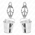 KINK - PINZE PER CAPEZZOLI TRIFOGLIO GIAPPONESE CON SECCHIELLI ARGENTO