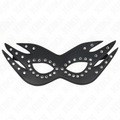 KINK - MASCHERA IN SIMILPELLE CON RIVETTI MODELLO 3 26 x 9,5 CM