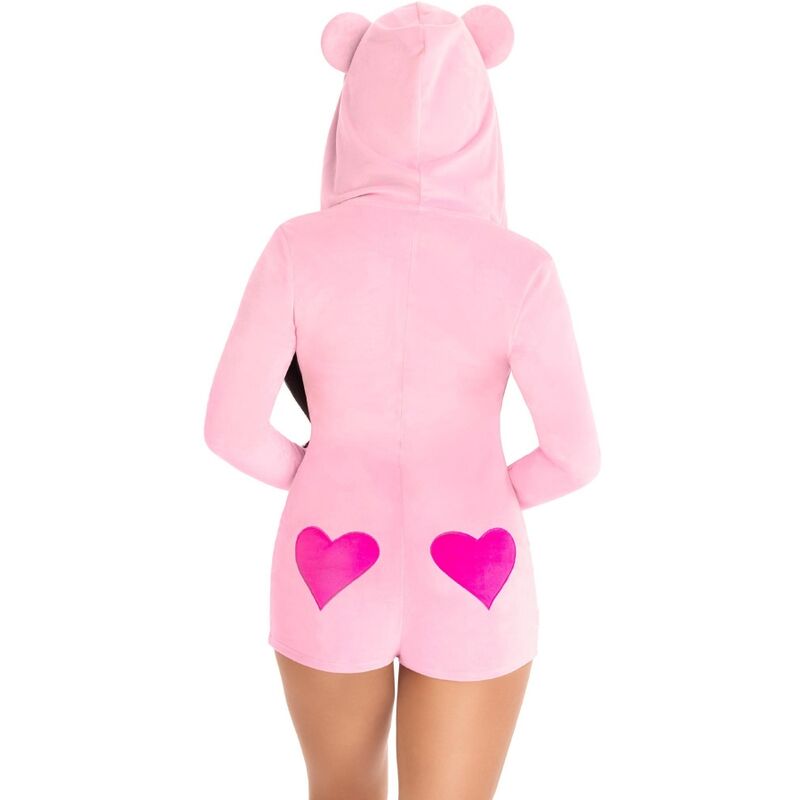 LEG AVENUE - BODY IN VELLUTO ORSETTO ROSA M