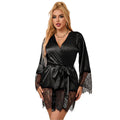 SUBBLIME - 953799 ELEGANTE PIGIAMA PIZZO + PERIZOMA NERO S/M