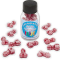 DIABLO PICANTE - 12 CARAMELLE PER GIOVANI FORMA DI PENE FRAGOLA/CILIEGIA