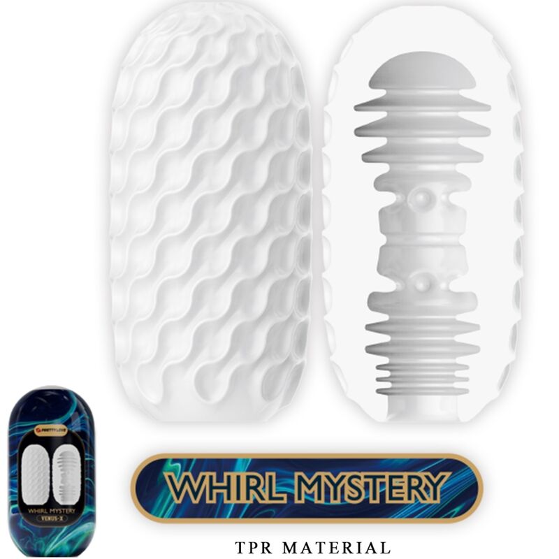 PRETTY LOVE - VENUS X 15 MASTURBATORI MASCHILI IN SILICONE BIANCO