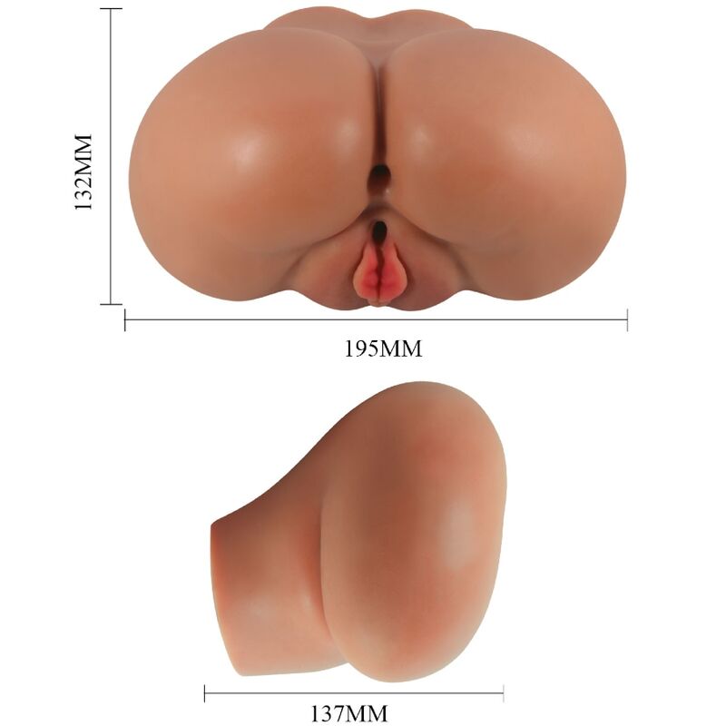 CRAZY BULL - VIBRATORE LUNA CON VAGINA REALISTICA E CONTROLLO ANO REMOTO
