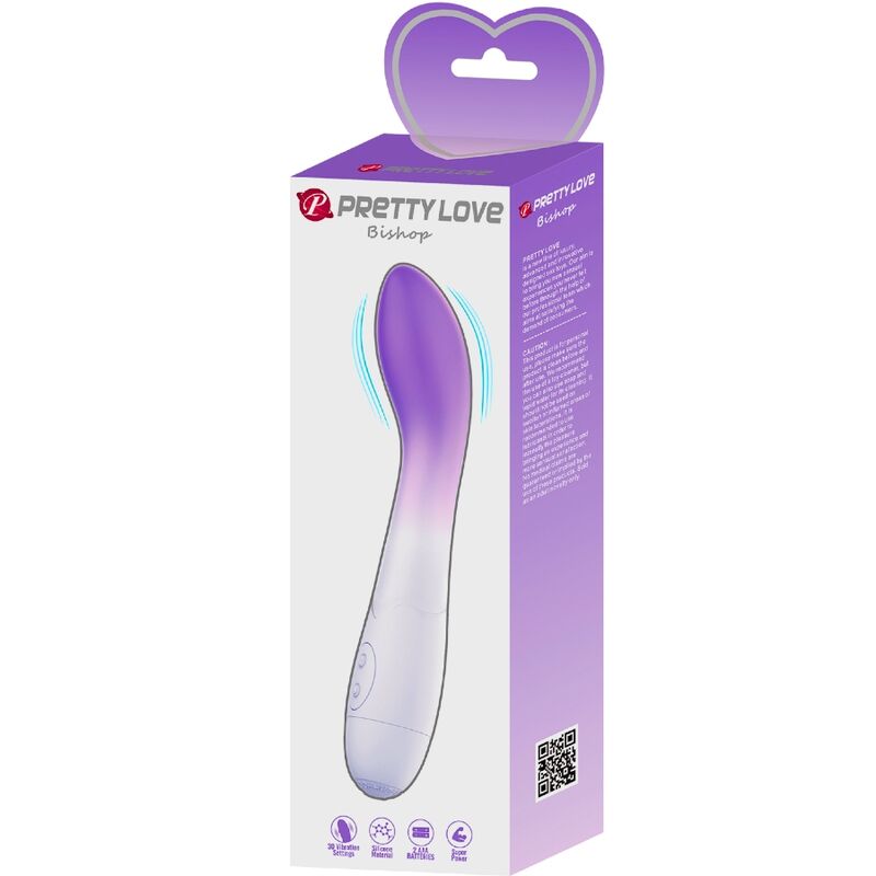 PRETTY LOVE - VIBRATORE PUNTO G BISHOP 30 VIBRAZIONI VIOLA