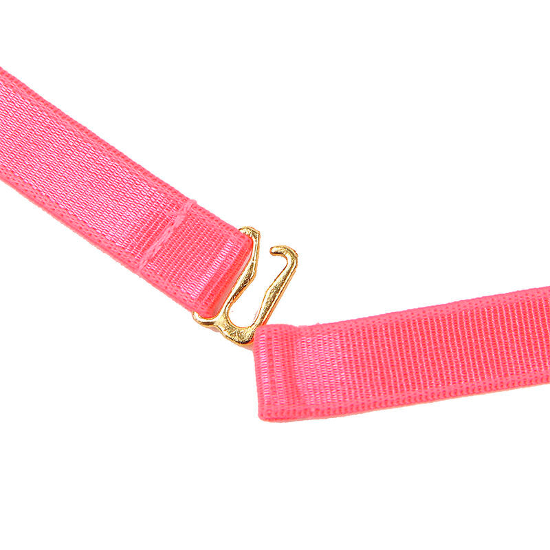 SUBBLIME - 955304 COMPLETO REGGISENO CON COLLANA E DETTAGLI GAMBA ROSA FLUO L/XL