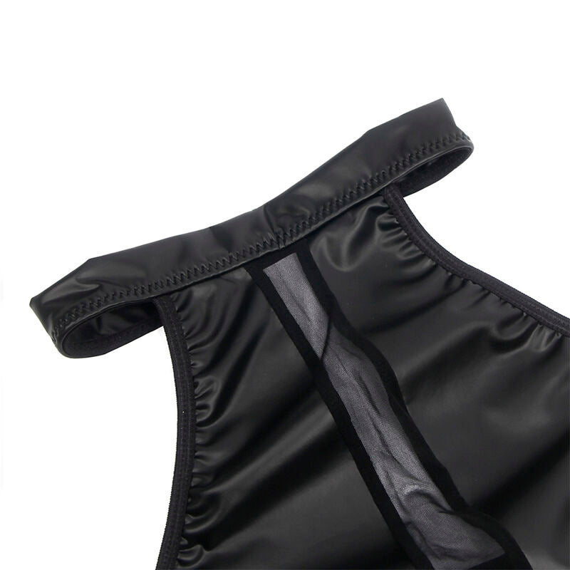 SUBBLIME - 955489 ABITO CON SCOLLO ALTO E TRASPARENZE NERO L/XL