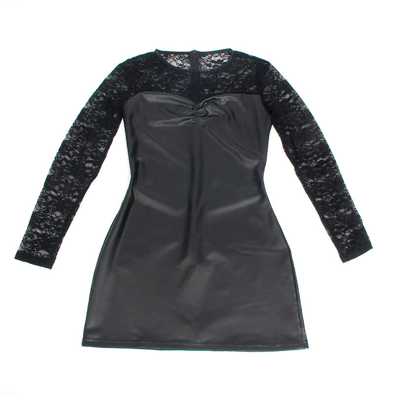 SUBBLIME - 955595 ABITO MANICA LUNGA CON PIZZO NERO S/M