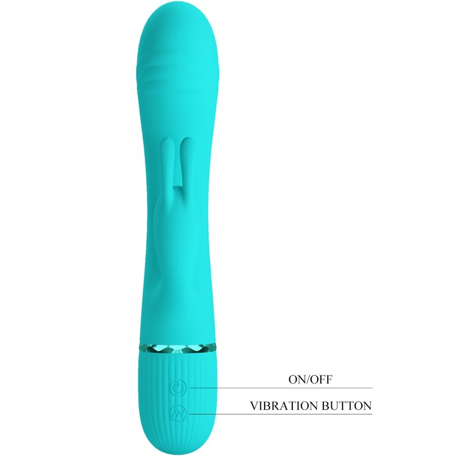 PRETTY LOVE - SCOCCO VIBRATORE CONIGLIO TURCHESE