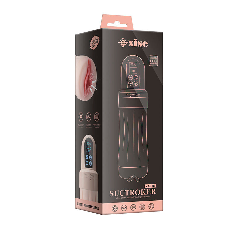 XISE - SUCTROKER V3.0 III MASTURBATORE VAGINALE CON VIBRAZIONE