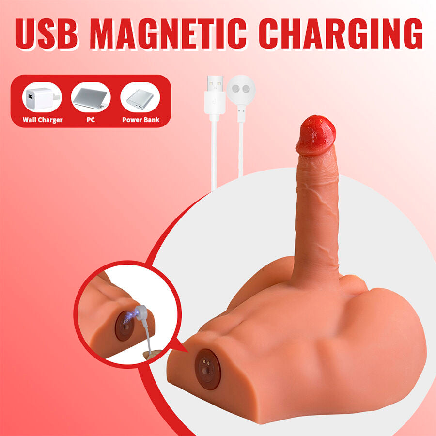 XISE - PEEL DILDO ASS DILDO MASTURBATORE REALISTICO POSIZIONE FRONTALE CON SPINTA 17,5 CM
