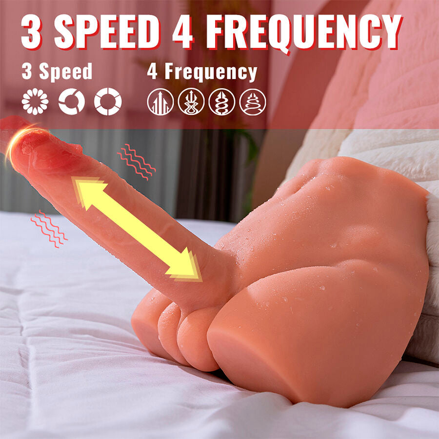 XISE - PEEL DILDO ASS DILDO MASTURBATORE REALISTICO POSIZIONE FRONTALE CON SPINTA 17,5 CM