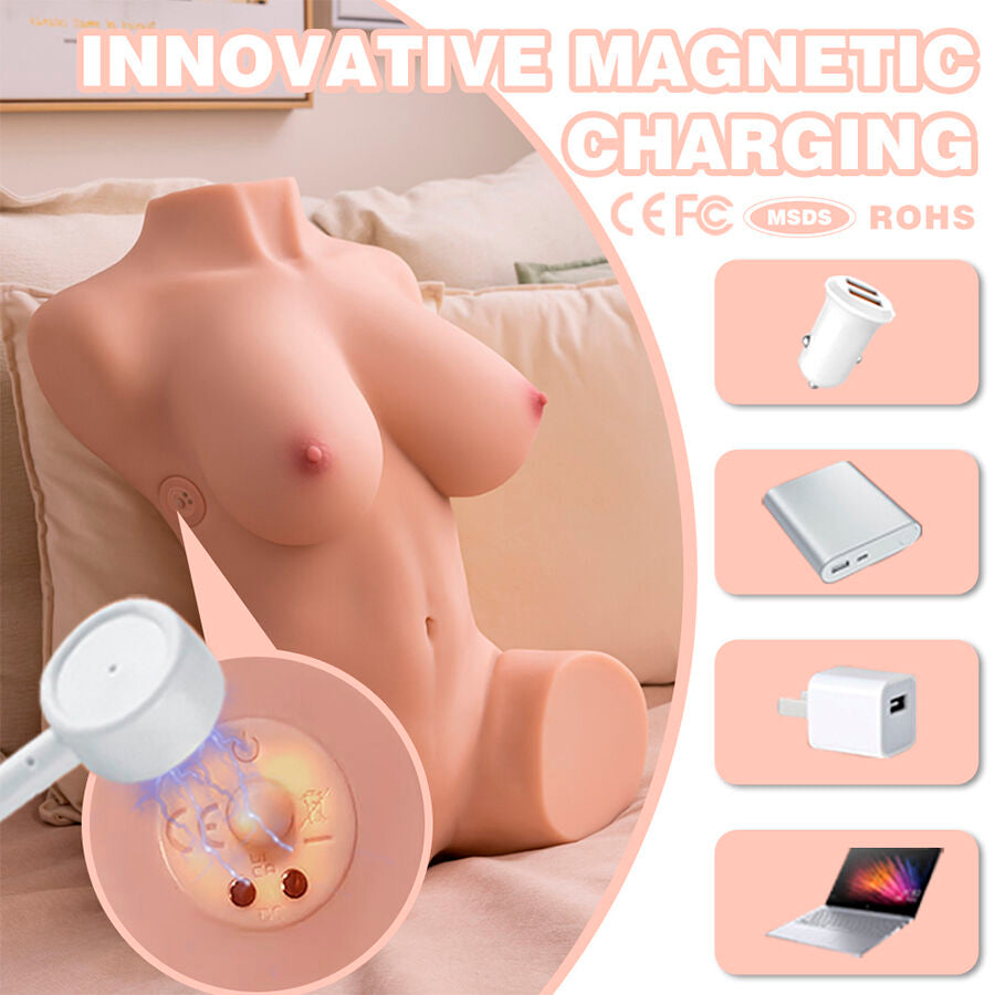 XISE - DANIA THRUSTING TORSO FEMMINILE REALISTICO VIBRANTE 52 CM
