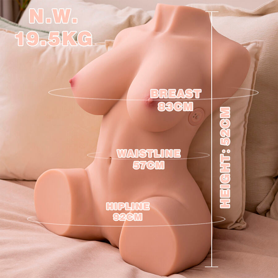 XISE - DANIA THRUSTING TORSO FEMMINILE REALISTICO VIBRANTE 52 CM