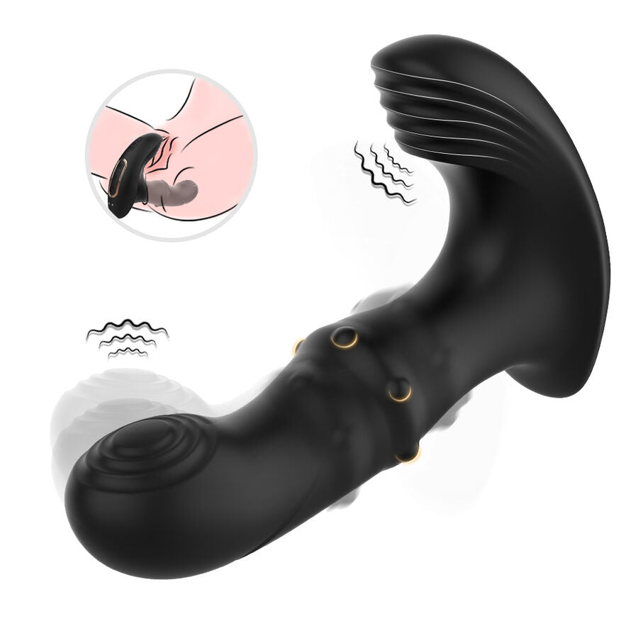 ARMONY - VIBRATORE ANALE PROSTATICO TELECOMANDO NERO
