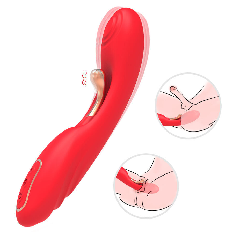 ARMONY - VIBRATORE CON LINGUA OSCILLANTE ROSSO
