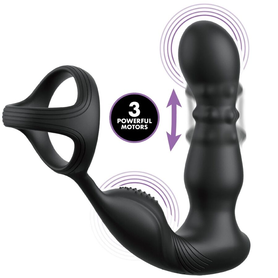 COLLEZIONE ANAL FANTASY ELITE - ANELLO ANALE VIBRANTE E MASSAGGIATORE CON TELECOMANDO