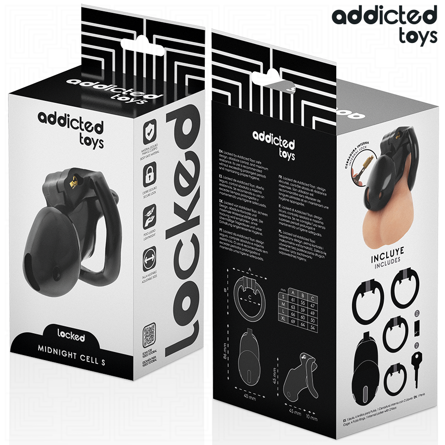 ADDICTED TOYS LOCKED - MINDNIGHT CELL GABBIA PER PENE TAGLIA S
