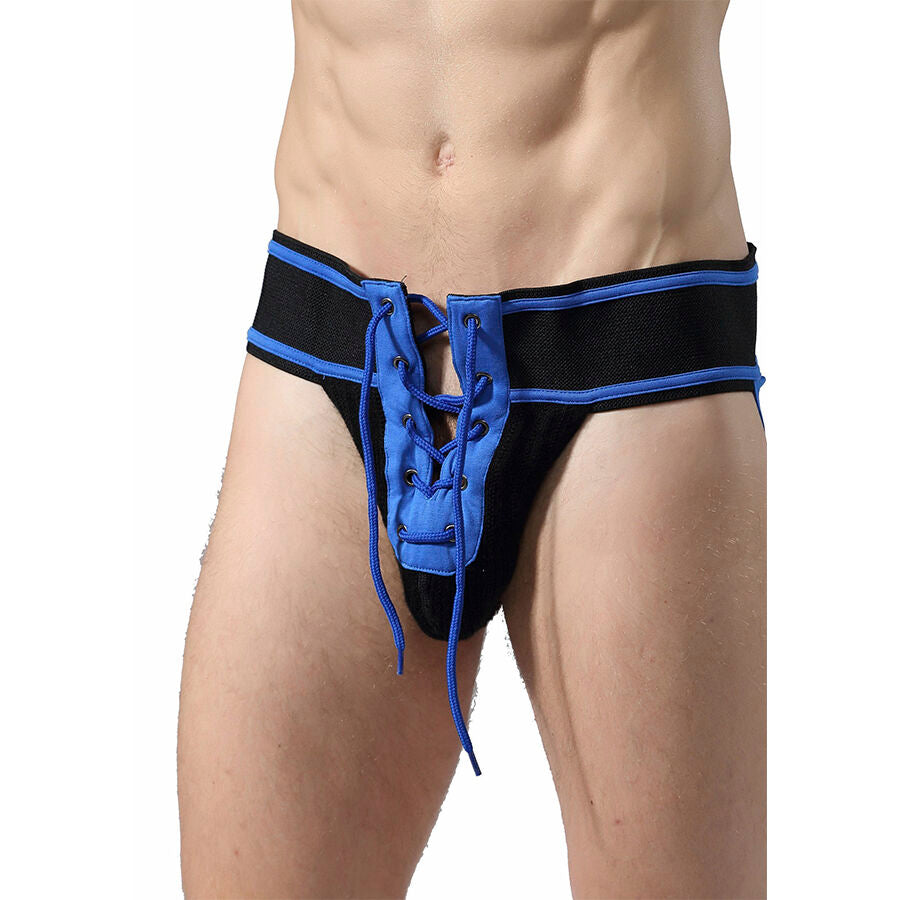 MOB - FETISH JOCKSTRAP FOOTBALL BLU TAGLIA M