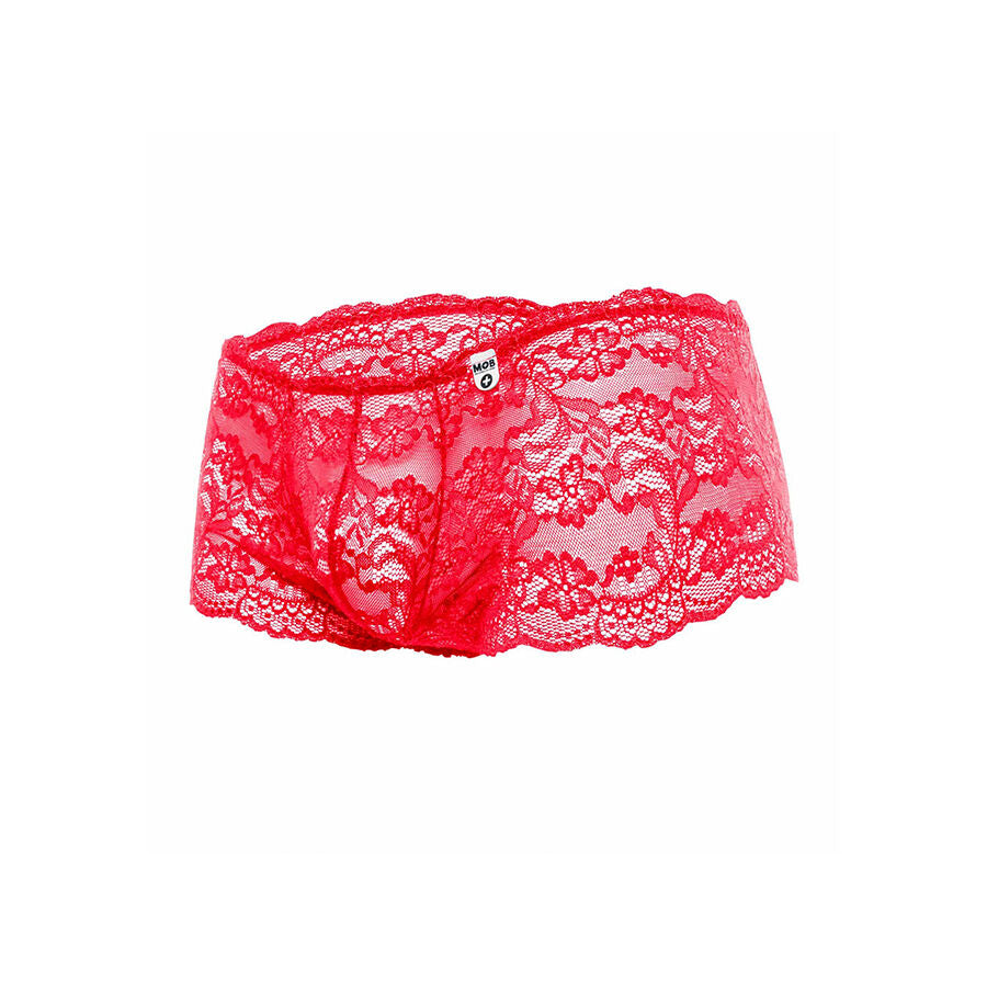 MOB - BOXER IN PIZZO ROSSO TAGLIA S/M