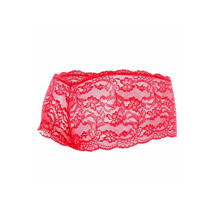MOB - BOXER IN PIZZO ROSSO TAGLIA S/M