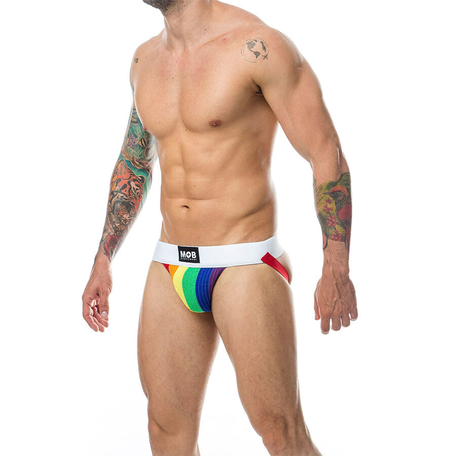 MOB - JOCK STRIPE CLASSICO ARCOBALENO TAGLIA M
