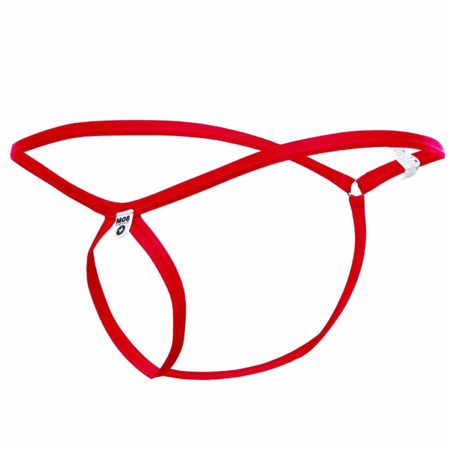 MOB - PERIZOMA ROSSO A FORMA DI LACRIMA TAGLIA S/M