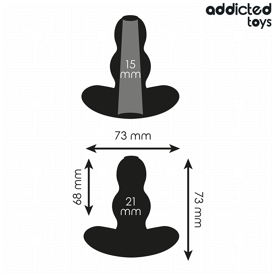 ADDICTED TOYS - TAPPO ANALE CAVO TAGLIA S 7,3 CM
