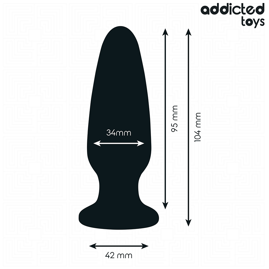 ADDICTED TOYS - PLUG ANALE CON GIOIELLO TAGLIA M 10,4 CM