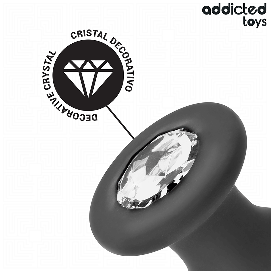 ADDICTED TOYS - PLUG ANALE CON GIOIELLO TAGLIA L 12,6 CM