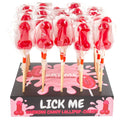 SECRETPLAY - LECCA-LECCA A FORMA DI PENE DI CARAMELLE ALLA CILIEGIA CON EFFETTO CALORE PICCANTE (40 UNITÀ)
