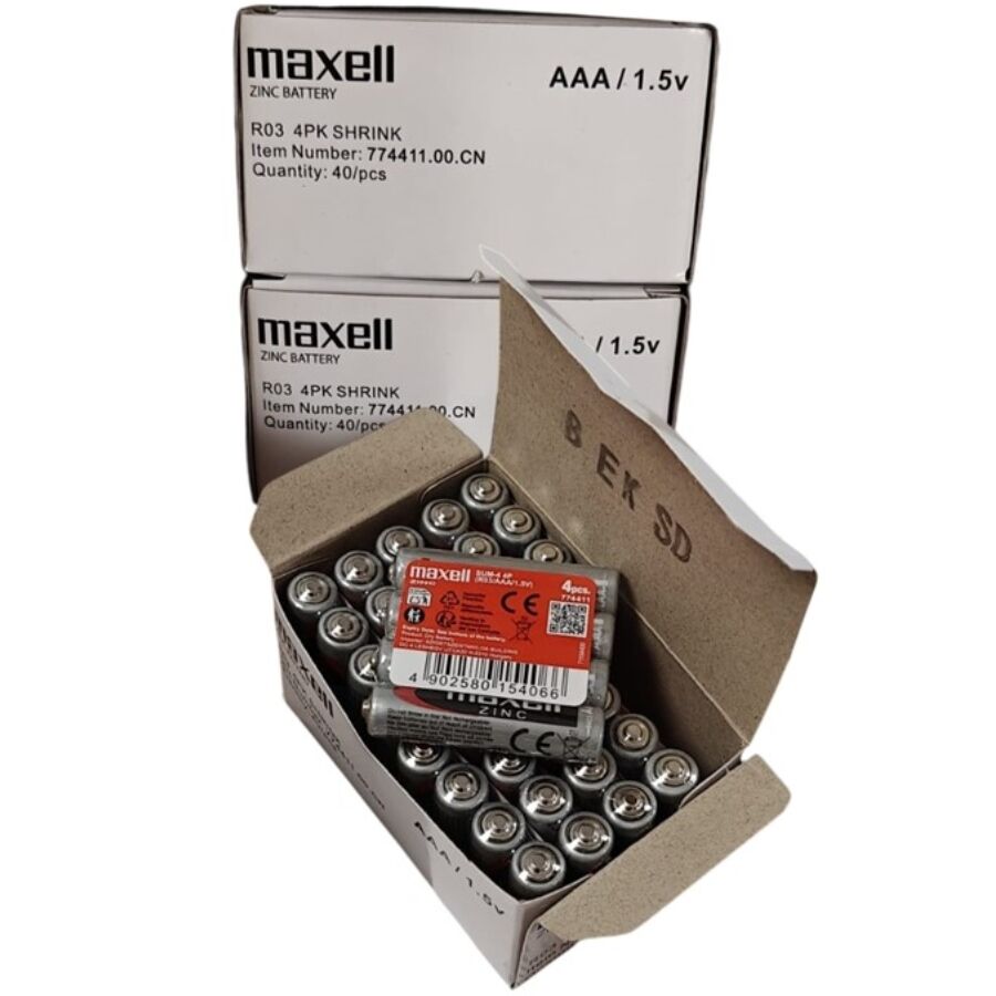 MAXELL - BATTERIA SALINA MANGANESO AAA R03 RETRATTILE*4