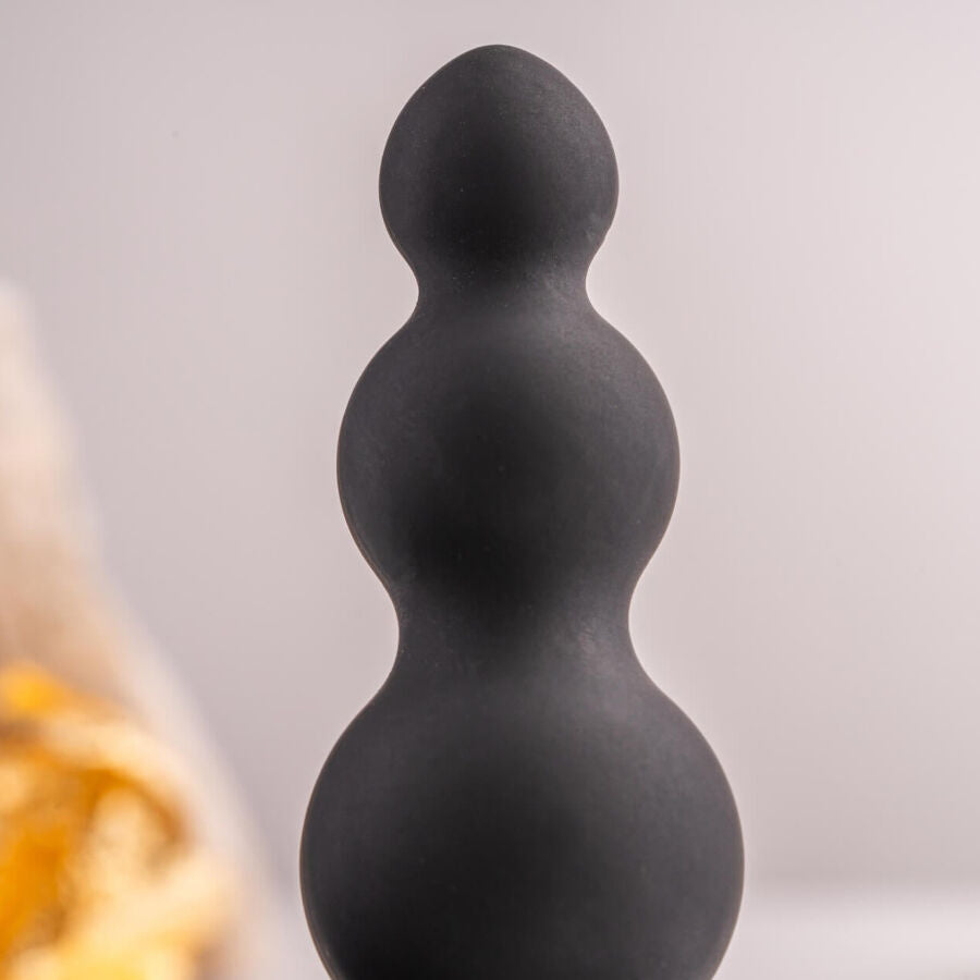 ROCKS-OFF - PETITE SENSATIONS BUBBLES PLUG ANALE VIBRATORE NERO