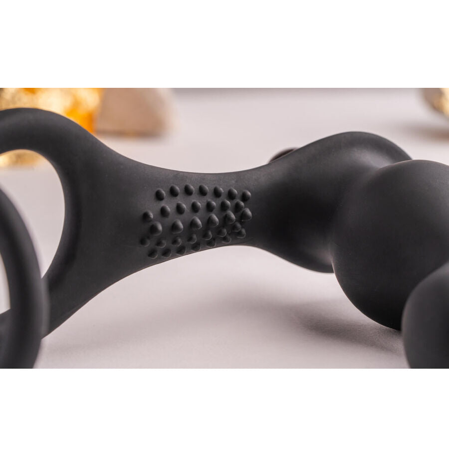 ROCKS-OFF - RO-ZEN RRO PLUG ANALE CON ANELLO VIBRANTE PER IL PENE NERO
